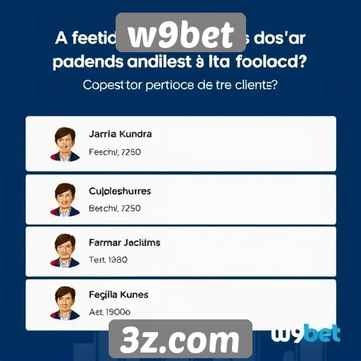 Feedback dos jogadores sobre o atendimento W9bet