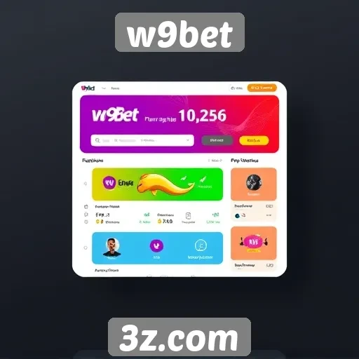 Interface do usuário do W9bet é intuitiva e acessível